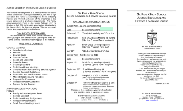 Justice Education And Service Learning Course Manual screenshot
