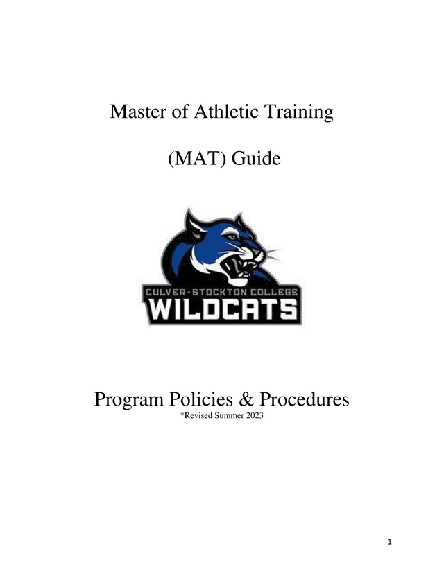 Master Of Athletic Training (MAT) Guide screenshot