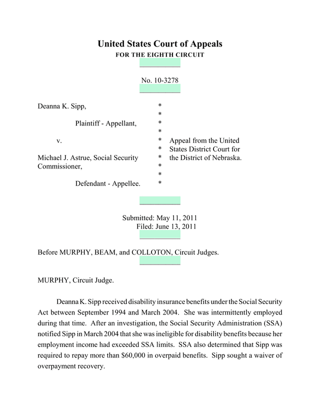United States Court Of Appeals   Eighth Circuit Opinion screenshot