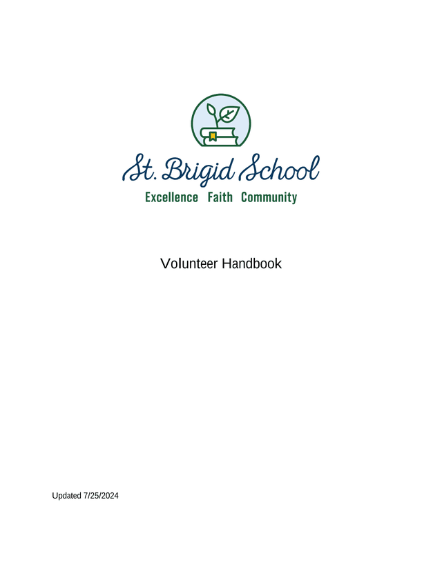 Volunteer Handbook screenshot