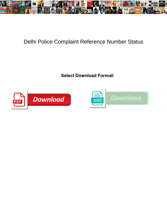 Delhi Police Complaint Reference Number Status screenshot