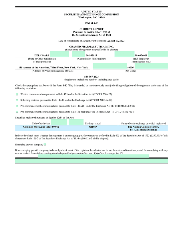 Form 8 K Current Report screenshot