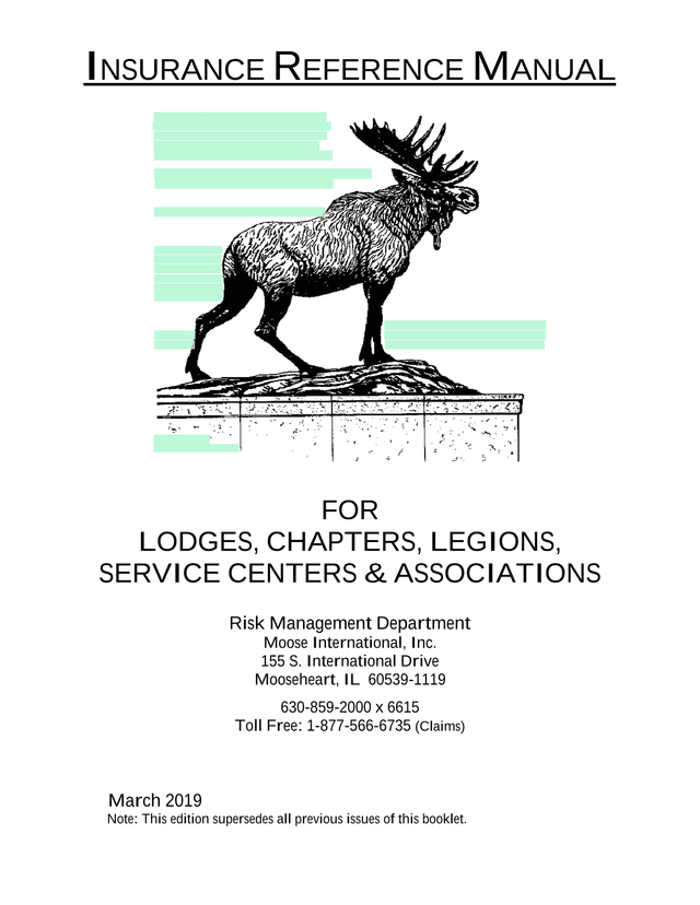 Insurance Reference Manual screenshot