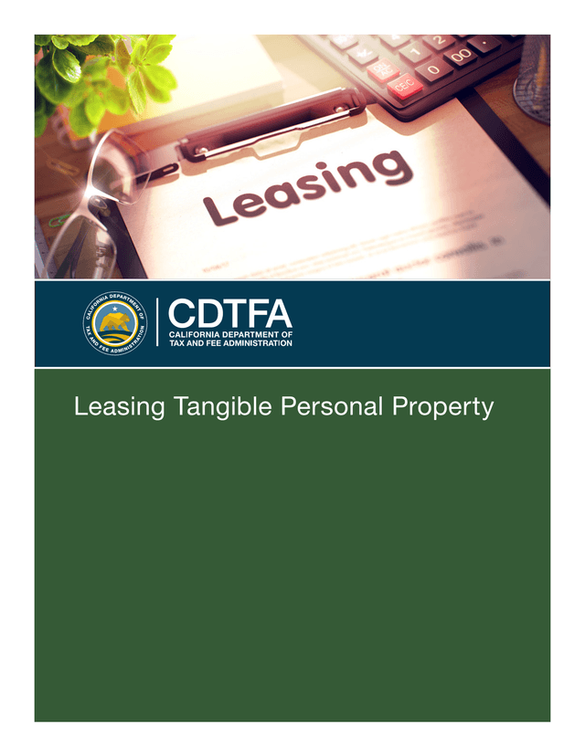 Leasing Tangible Personal Property screenshot
