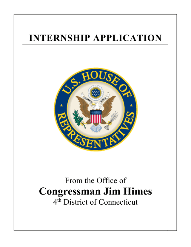 Internship Application screenshot