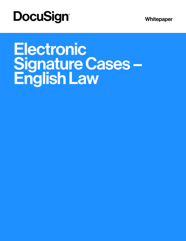 Electronic Signature Cases  English Law screenshot