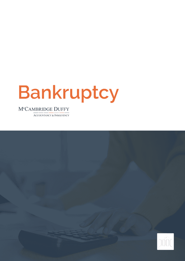 Bankruptcy screenshot