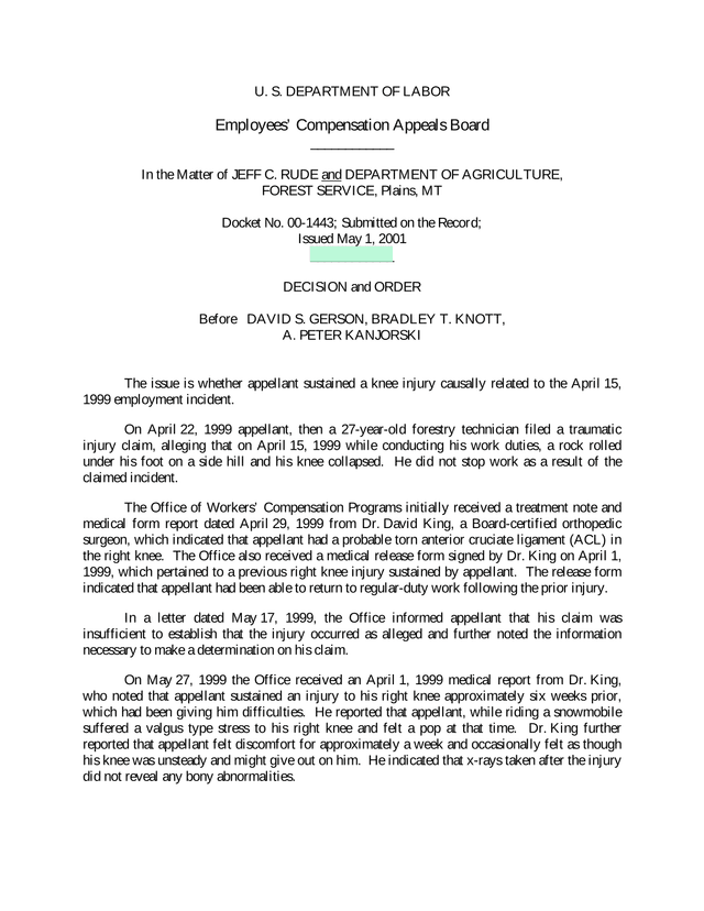 Employees Compensation Appeals Board Decision And Order screenshot