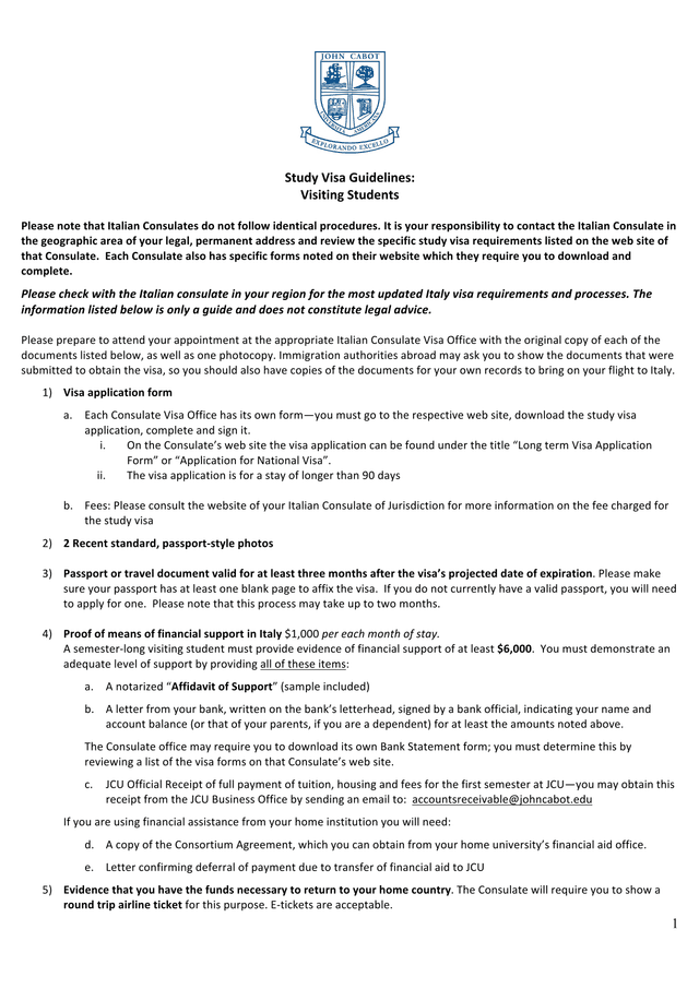 Study  Visa Guidelines Visiting Students screenshot