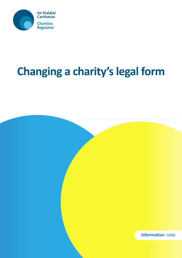 Changing A CharityS Legal Form screenshot