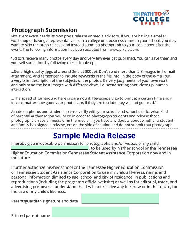 Photograph Submission Guidelines screenshot