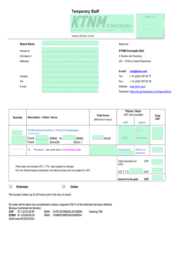 Temporary Staff screenshot