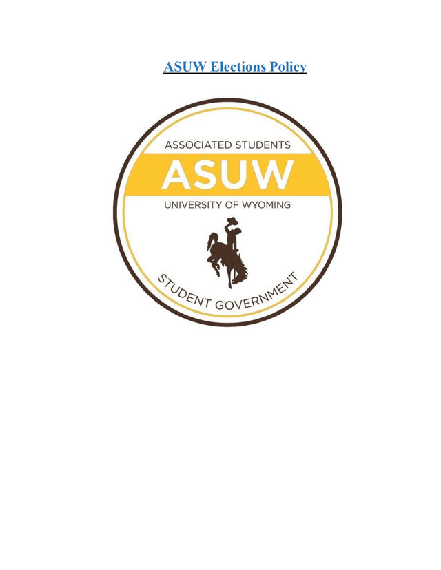 UASUW Elections Policy screenshot