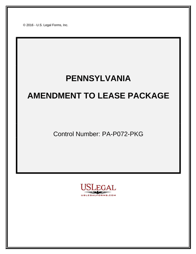 Amendment To Lease Package screenshot