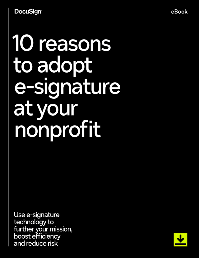 10 Reasons To Adopt E Signature At Your Nonprofit screenshot