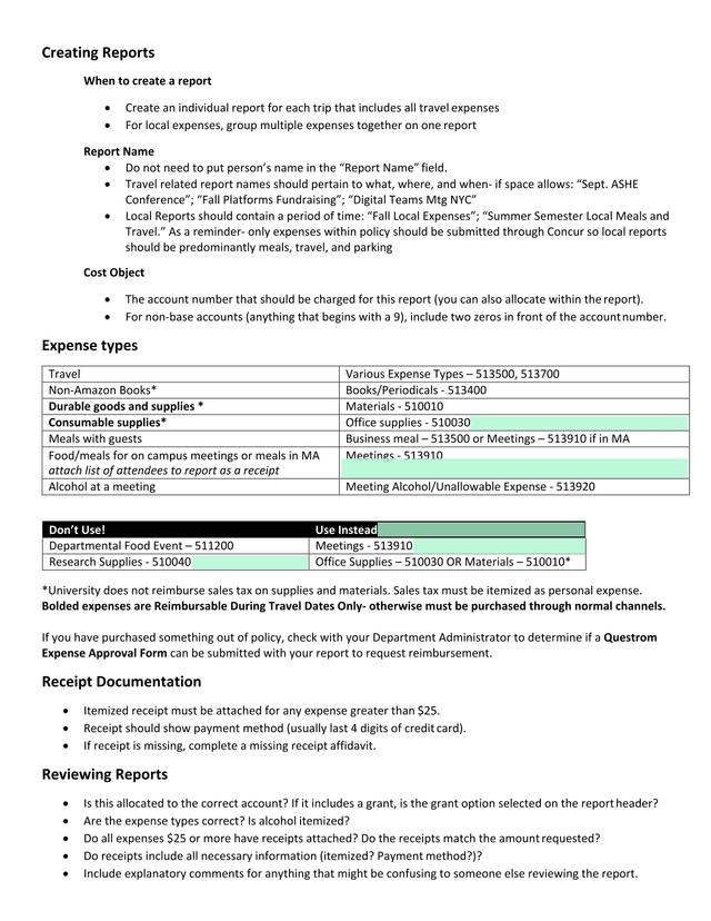 Creating Reports screenshot