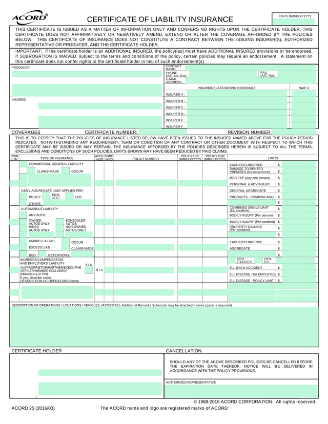 Acord 25 screenshot