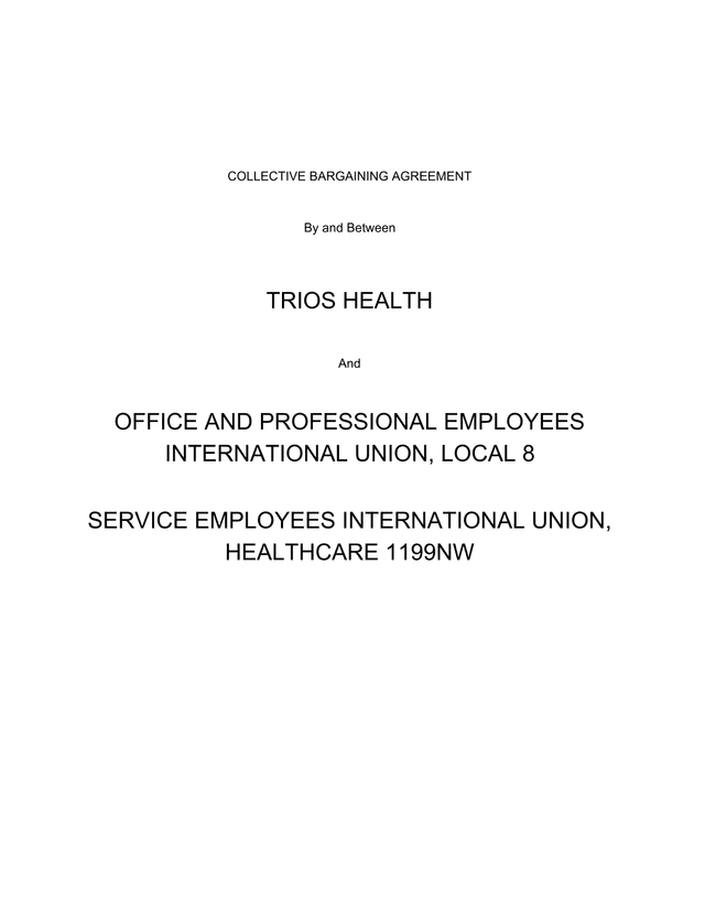 Collective Bargaining Agreement screenshot