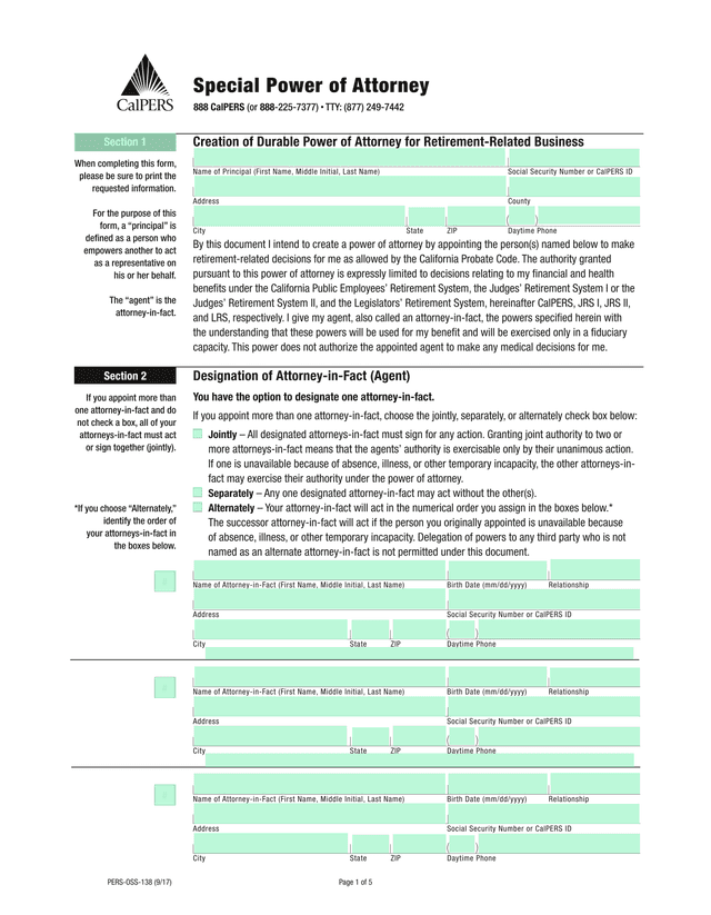 Special Power Of Attorney screenshot