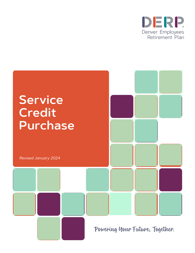 Service Credit Purchase screenshot