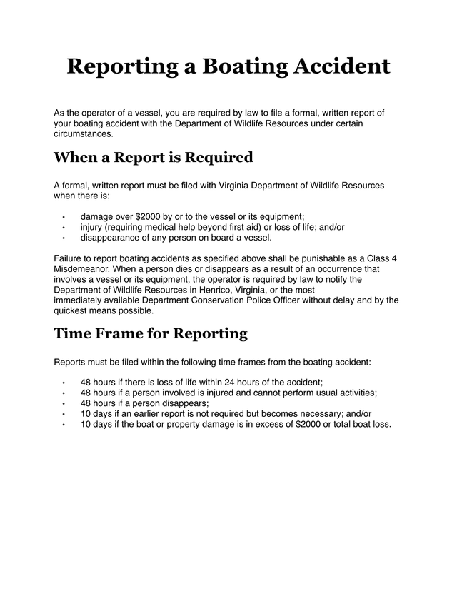 Reporting A Boating Accident screenshot