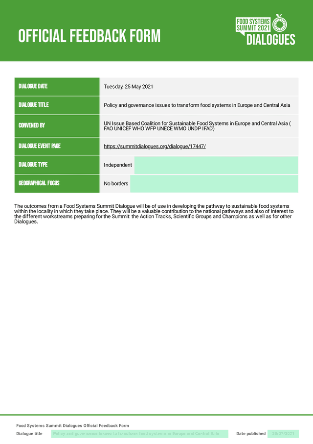 OFFICIAL FEEDBACK FORM screenshot