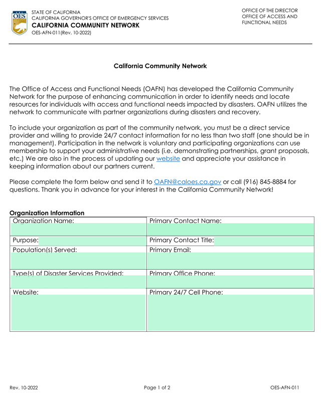 California Community Network screenshot
