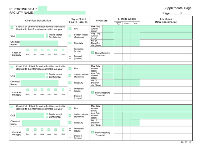 Chemical Description Physical And Health Hazards Inventory screenshot