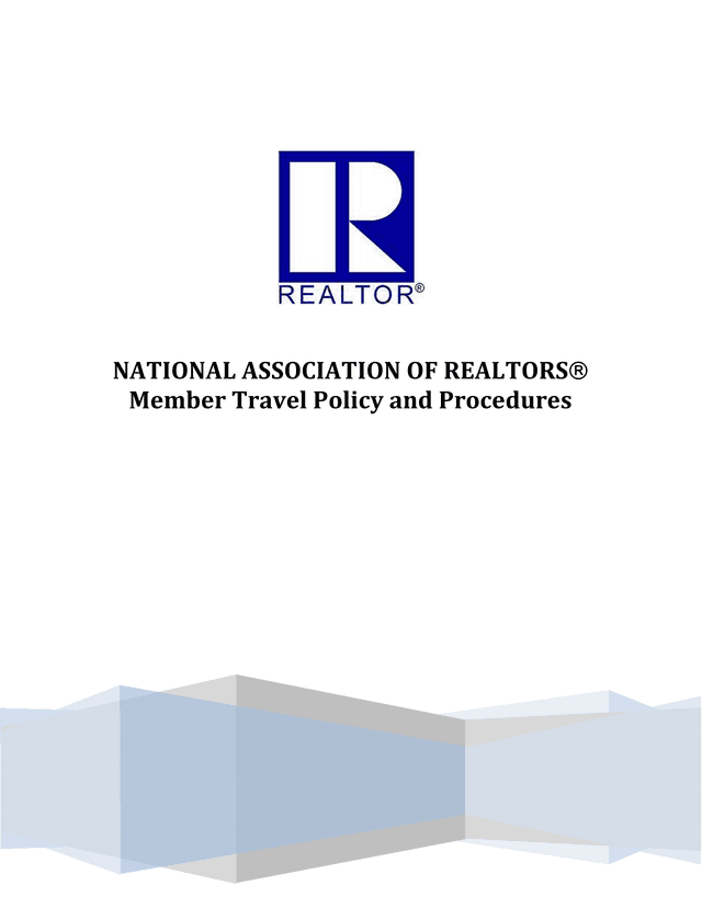 Member Travel Policy And Procedures screenshot