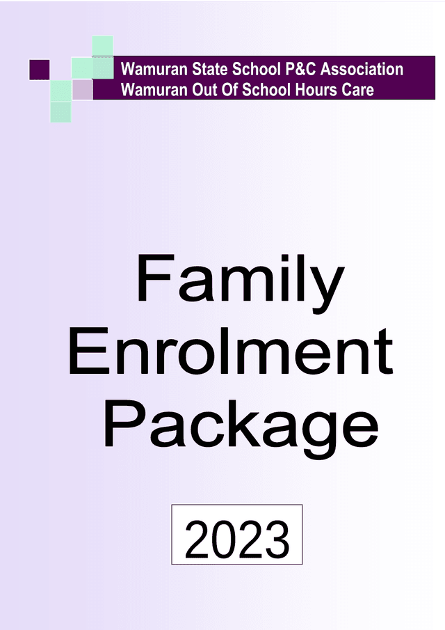 Wamuran Out Of School Hours Care Enrolment Information screenshot