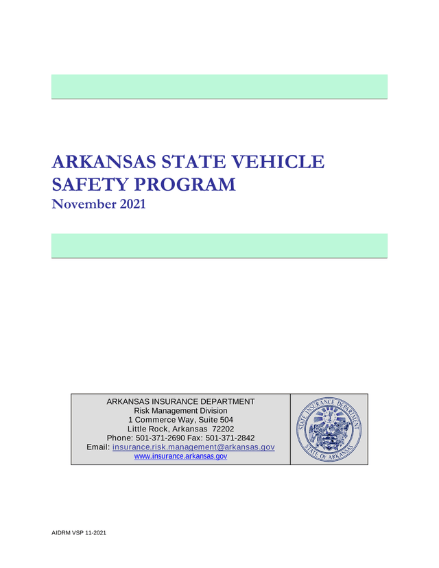 Arkansas State Vehicle Safety Program screenshot