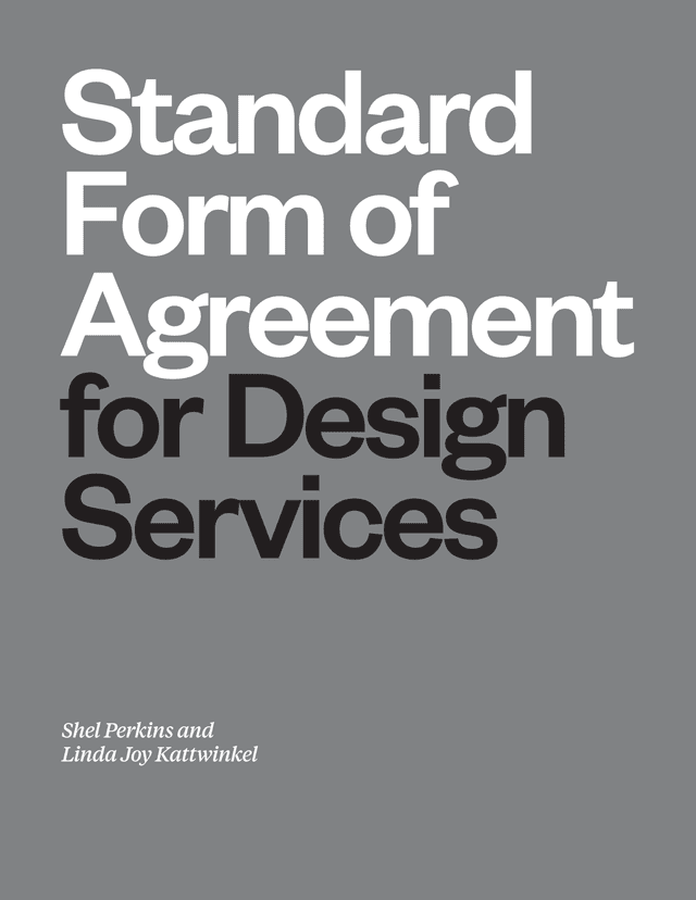 AIGA Standard Form Of Agreement For Design Services screenshot