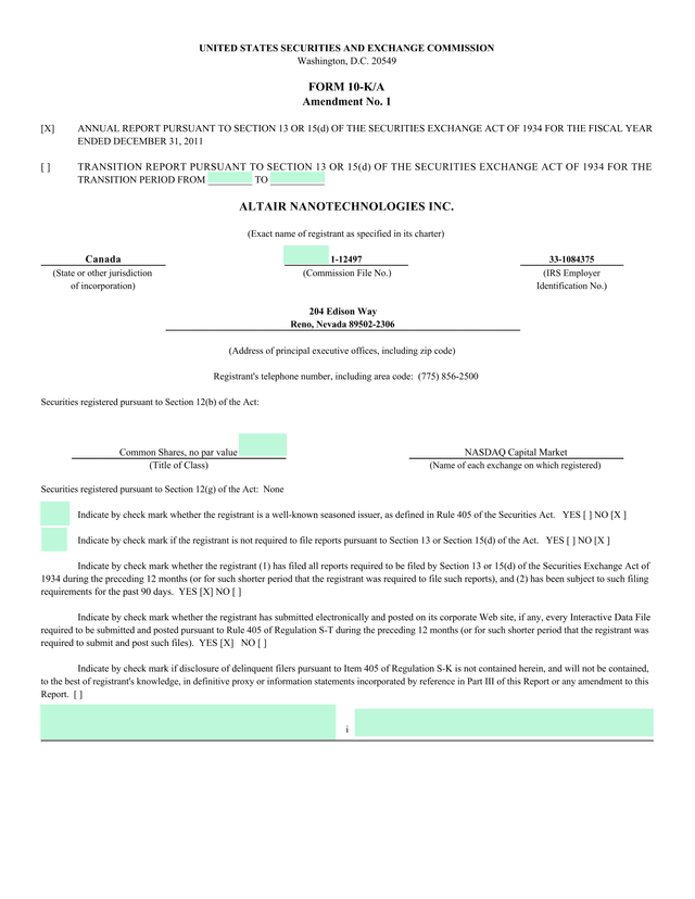 Form 10 KA Amendment No. 1 screenshot