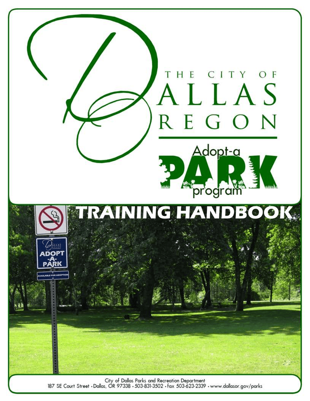 TRAINING HANDBOOK screenshot