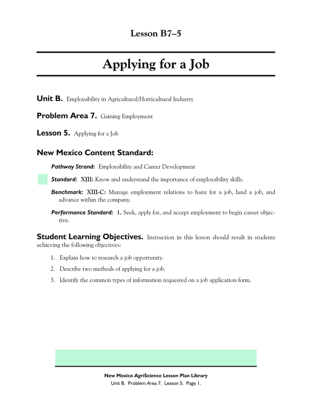 Applying For A Job screenshot