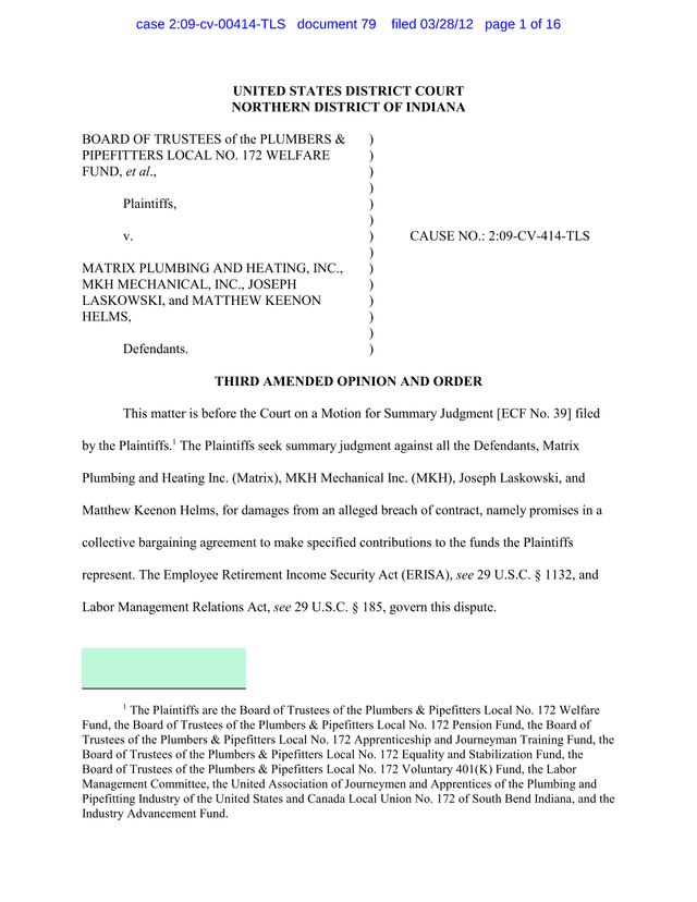 Third Amended Opinion And Order screenshot
