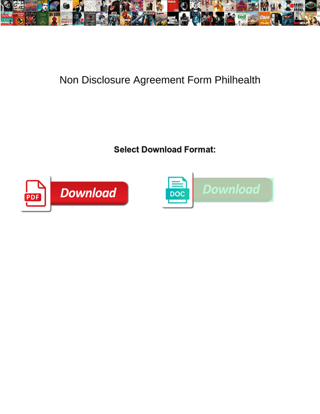 Non Disclosure Agreement Form Philhealth screenshot