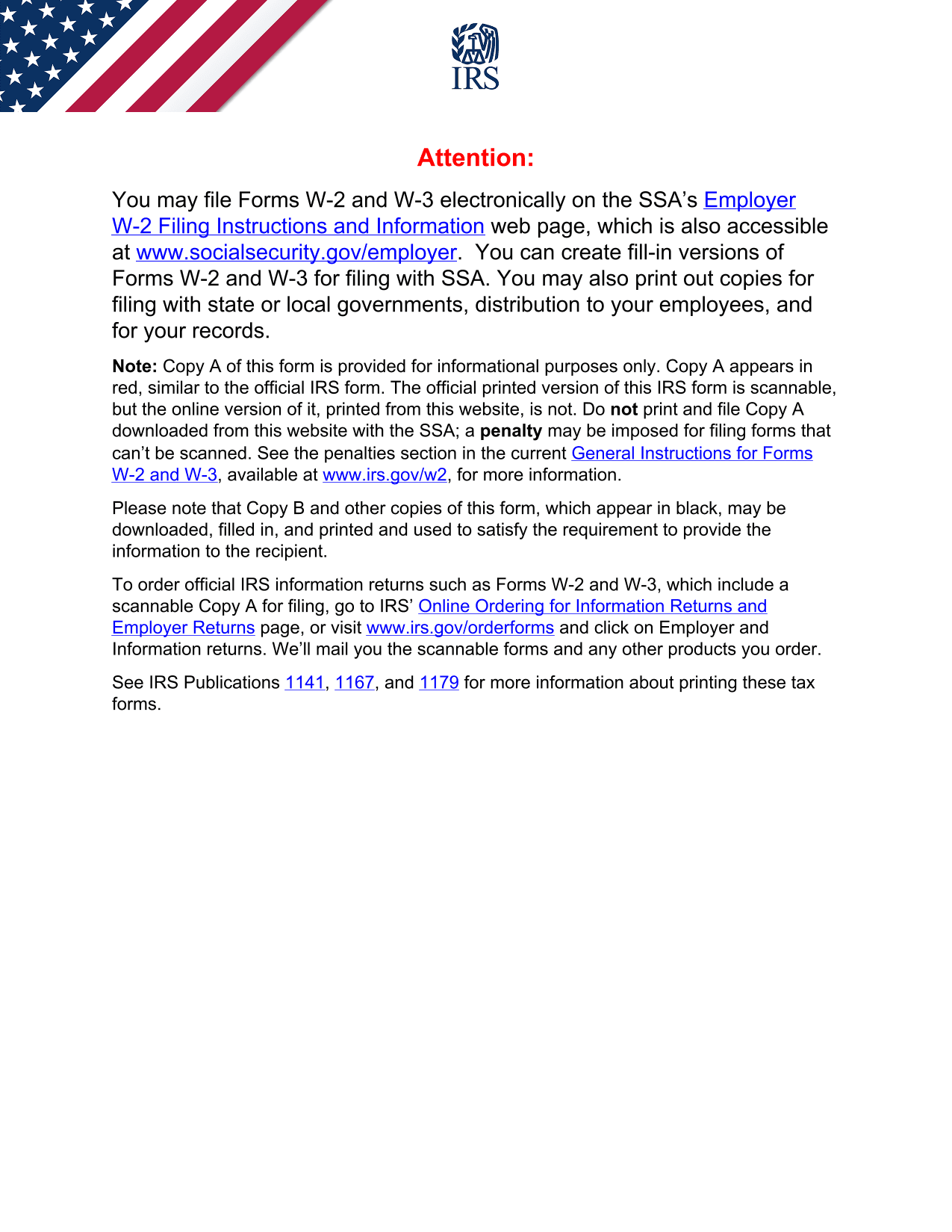 W 2 And W 3 Filing Instructions (Tax Forms) screenshot