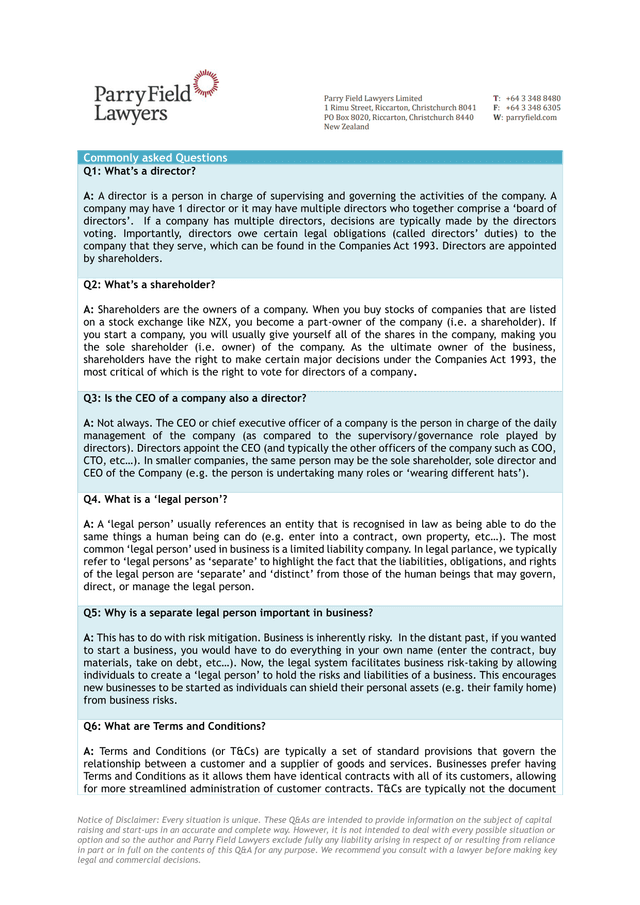 Commonly Asked Questions About Company Roles screenshot