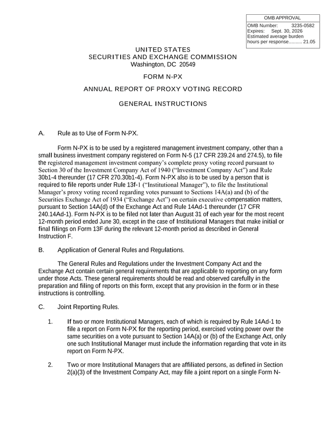 Form N PX screenshot