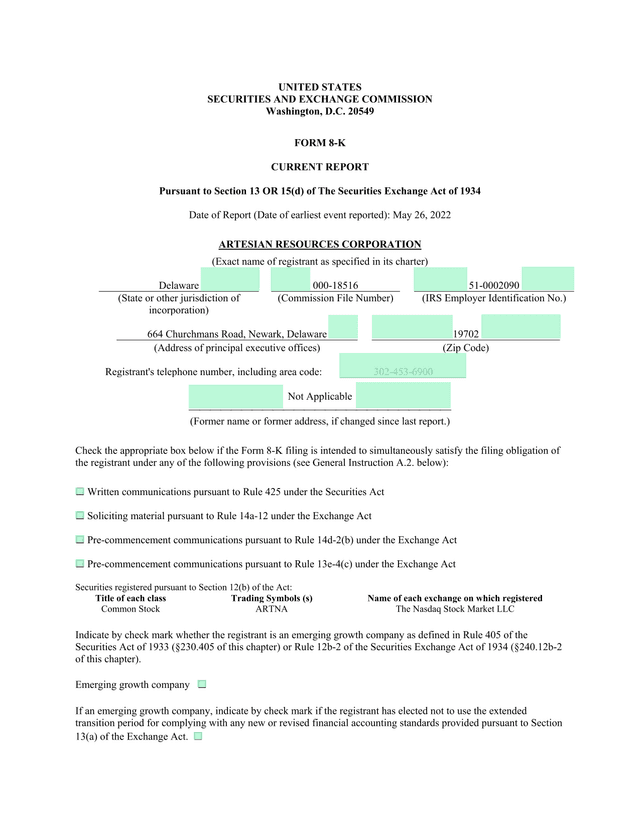FORM 8 K CURRENT REPORT screenshot