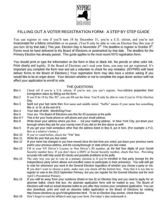 Filling Out A Voter Registration Form A Step By Step Guide screenshot