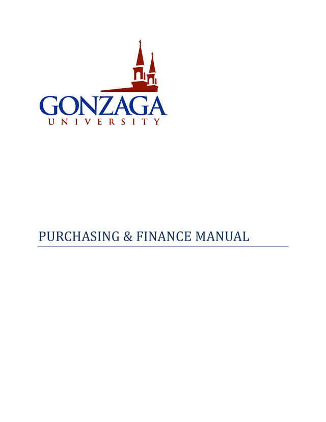 PURCHASING  FINANCE MANUAL screenshot