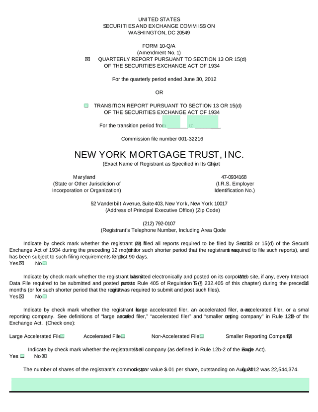 Form 10 QA (Amendment No. 1) screenshot