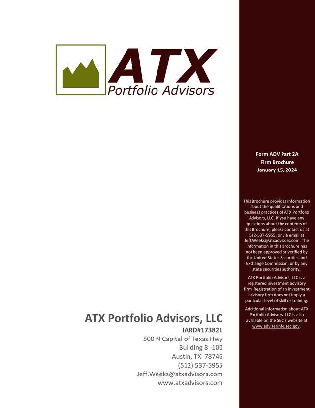 Form ADV Part 2A screenshot