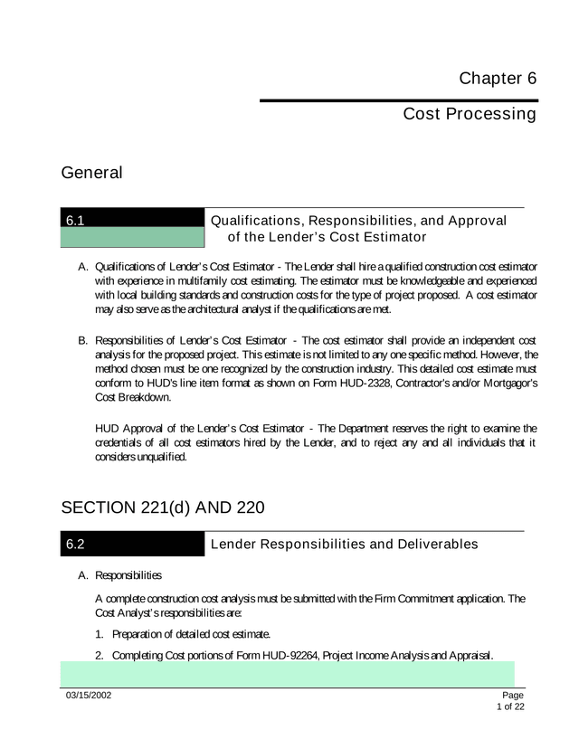 Chapter 6 Cost Processing screenshot