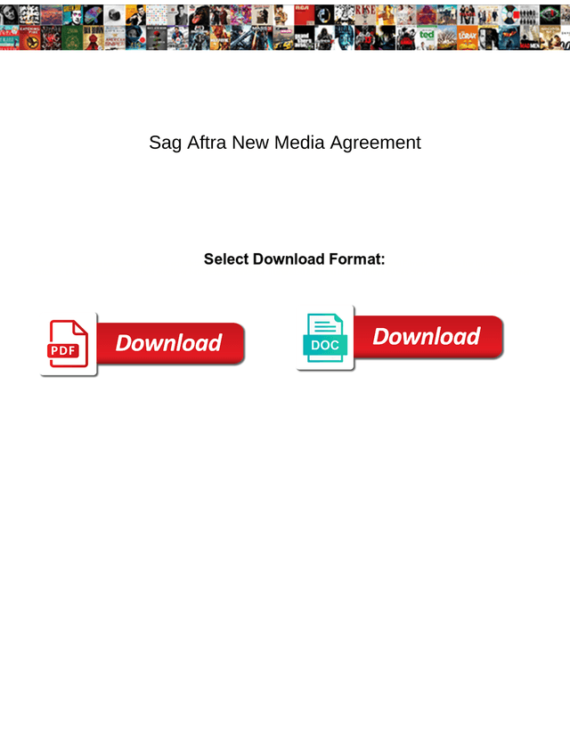 Sag Aftra New Media Agreement screenshot