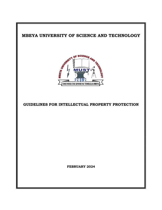 Guidelines For Intellectual Property Protection screenshot