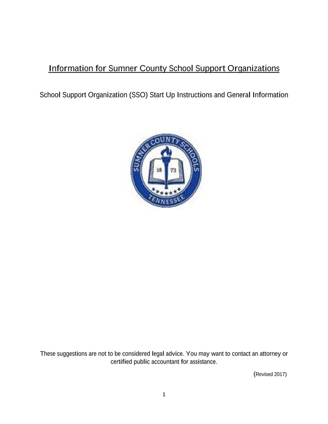 Information For Sumner County School Support Organizations screenshot