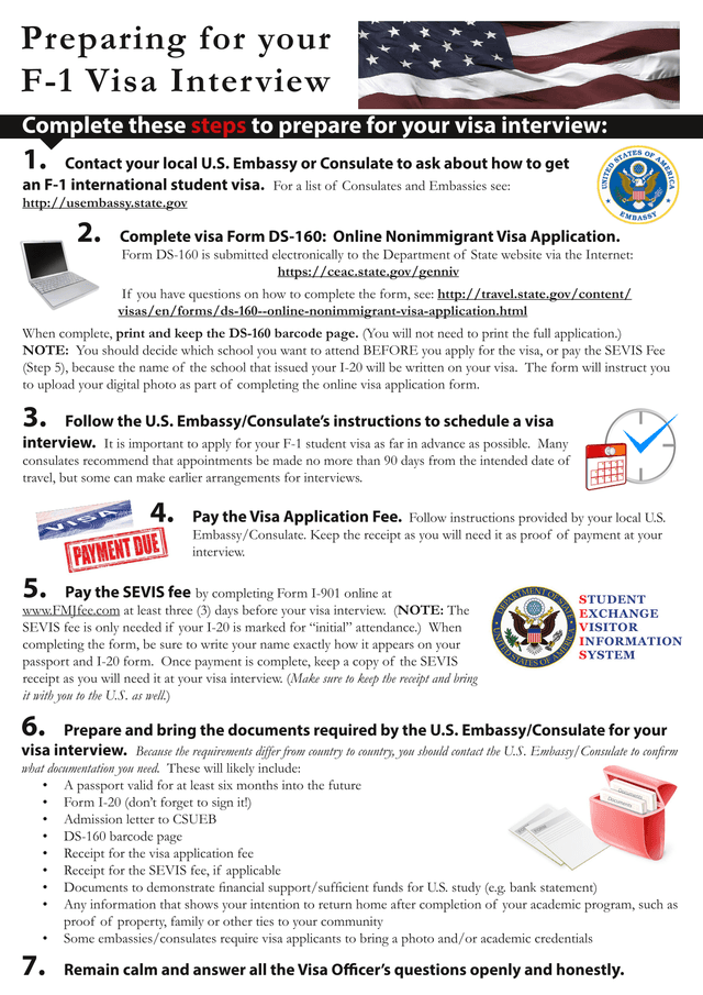 Preparing For Your F 1 Visa Interview screenshot